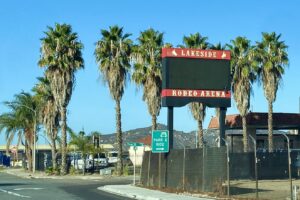 Lakeside Rodeo Area, Photo by Jengod (https://en.wikipedia.org/wiki/Lakeside,_California#/media/File:Lakeside_Rodeo_Arena_-_Lakeside,_San_Diego_County,_California.jpg)